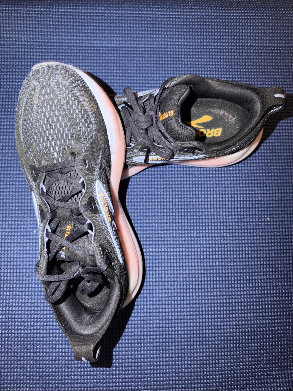 Brooks Women's Black Running Shoes with Light Pink Midsole